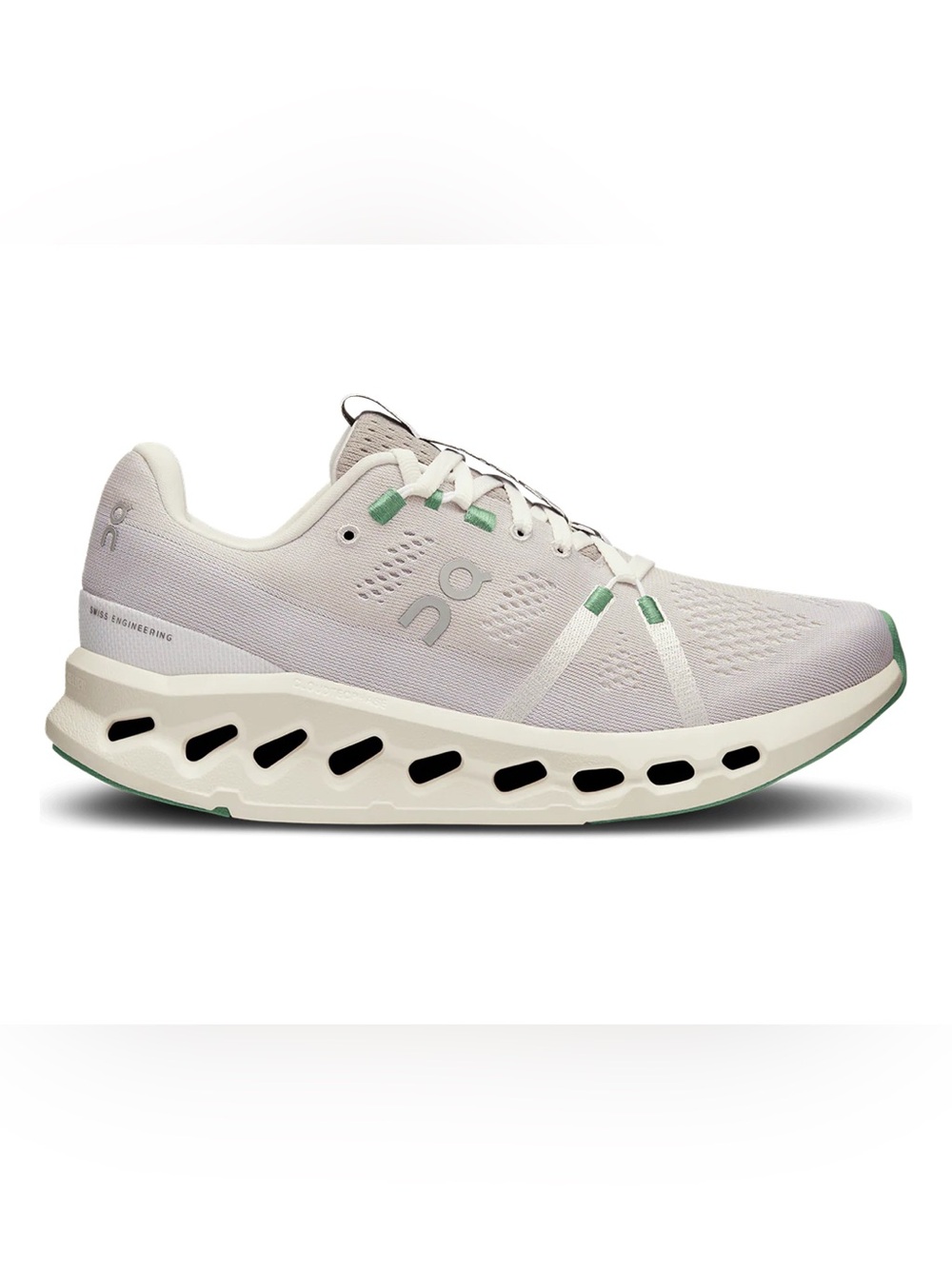 On Cloudsurfer Women’s Running Shoes Sneakers Pearl Ivory Green - 9.5